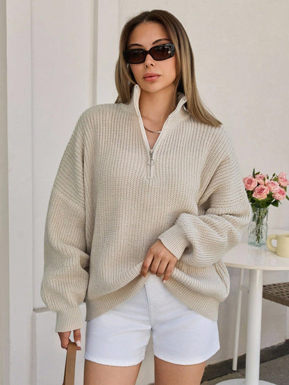 Selanik Fermuarlı Triko Kazak