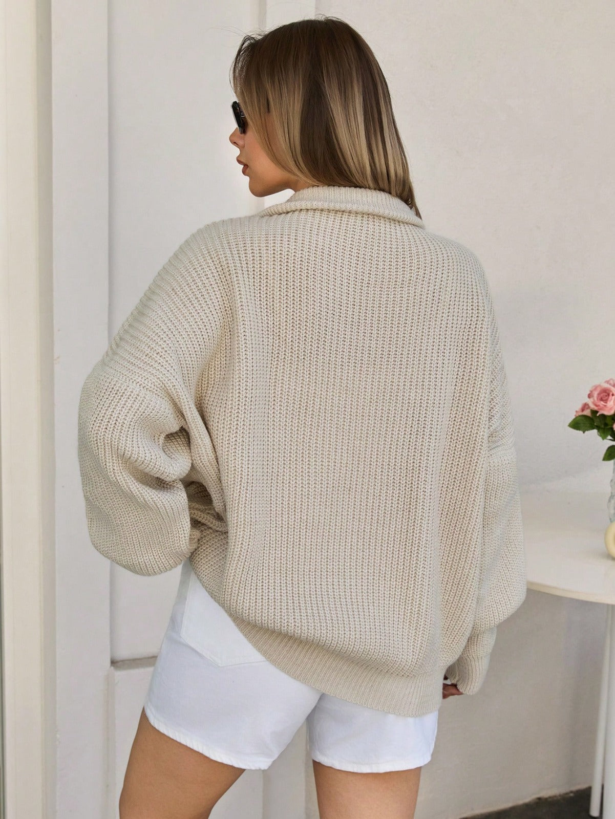 Selanik Fermuarlı Triko Kazak