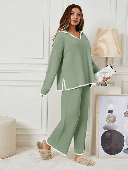 Rahat İkili Triko Takım Yeşil