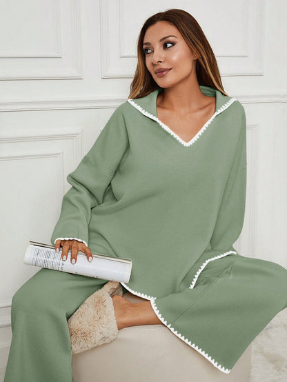 Rahat İkili Triko Takım Yeşil