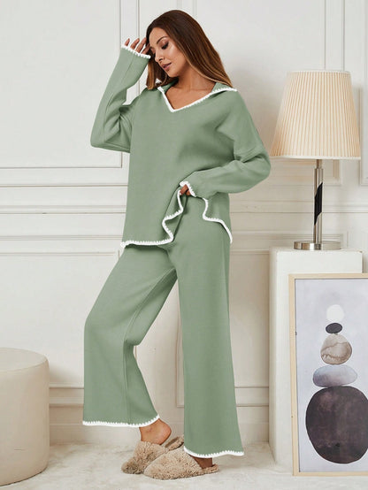 Rahat İkili Triko Takım Yeşil